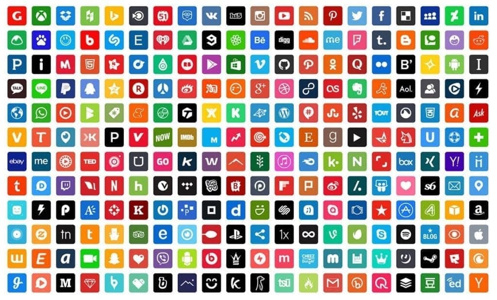 social media icons